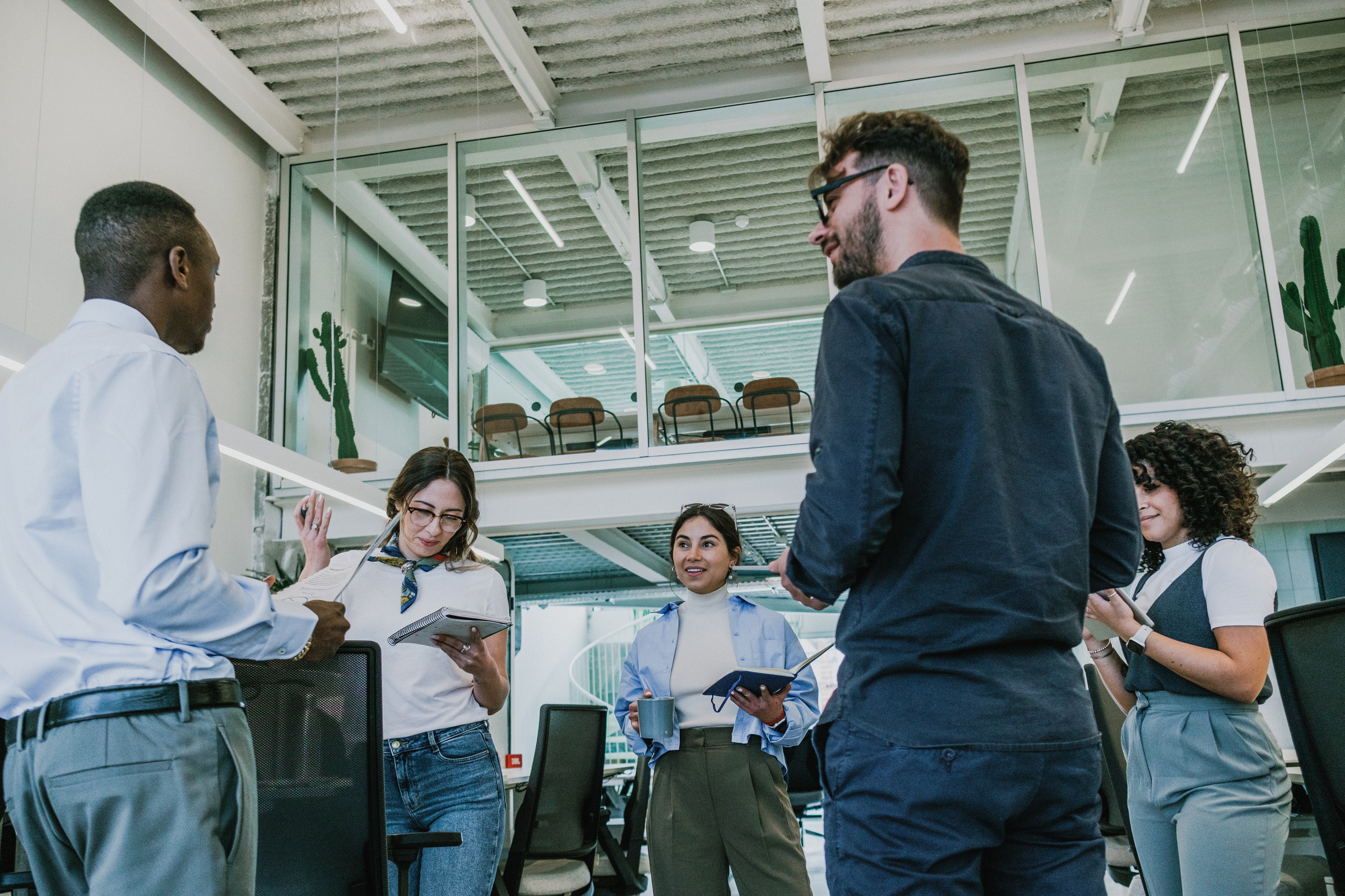 Cool Corporate Team Working in an Office
